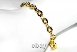 9ct Gold Bracelet Flat Belcher Link (3.7g) 7.5 HATTON GARDEN High Quality Gold
