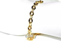 9ct Gold Bracelet Flat Belcher Link (3.7g) 7.5 HATTON GARDEN High Quality Gold