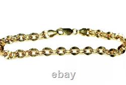 9ct Gold Bracelet Flat Belcher Link (3.7g) 7.5 HATTON GARDEN High Quality Gold