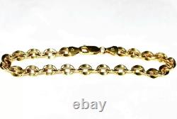 9ct Gold Bracelet Flat Belcher Link (3.7g) 7.5 HATTON GARDEN High Quality Gold