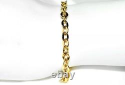 9ct Gold Bracelet Flat Belcher Link (3.7g) 7.5 HATTON GARDEN High Quality Gold