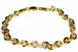 9ct Gold Bracelet Flat Belcher Link (3.7g) 7.5 HATTON GARDEN High Quality Gold