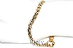 9ct Gold Bracelet Heavy 7.20g Fancy Spiga Link 7.5 Mariner Clasp Covent Garden