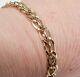 9ct Gold Bracelet Interlinked 6mm Curb Ladies 9 Carat Yellow Gold New Boxed