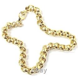 9ct Gold Bracelet Roller Ball Style Ladies 7.5 Inch 6.1mm Wide