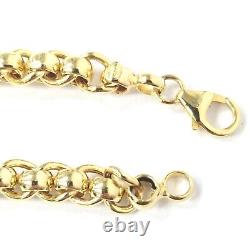 9ct Gold Bracelet Roller Ball Style Ladies 7.5 Inch 6.1mm Wide