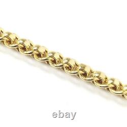 9ct Gold Bracelet Roller Ball Style Ladies 7.5 Inch 6.1mm Wide