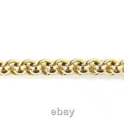 9ct Gold Bracelet Roller Ball Style Ladies 7.5 Inch 6.1mm Wide