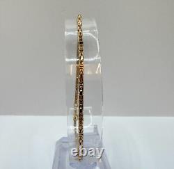 9ct Gold Byzantine Bracelet 8 Inch