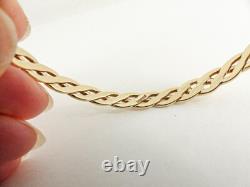 9ct Gold Celtic Bangle Slave Hallmarked 7.75'' 15.3grams with gift box