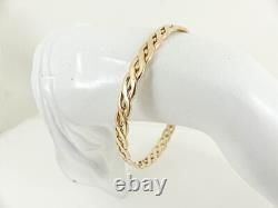 9ct Gold Celtic Bangle Slave Hallmarked 7.75'' 15.3grams with gift box