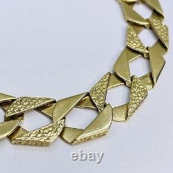 9ct Gold Chaps Link Bracelet 9 Inches