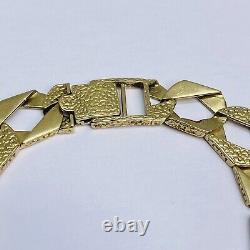 9ct Gold Chaps Link Bracelet 9 Inches