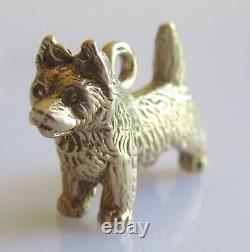 9ct Gold Charm Vintage 9ct Yellow Gold Cairn Terrier Dog Charm