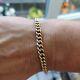 9ct Gold Chunky Vintage Albert Chain Bracelet 7.5 Inches Long Stunning