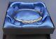 9ct Gold & Crystal Vintage 1990s Bangle Hallmarked Rare Find Hardly Worn. In Box