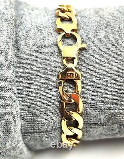 9ct Gold Cuban Link Bracelet 29.03 grams