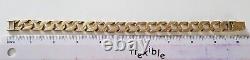 9ct Gold Curb Bracelet 10 inch 52.6g