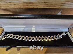 9ct Gold Curb Bracelet 30g