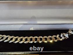 9ct Gold Curb Bracelet 30g