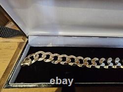 9ct Gold Curb Bracelet 30g