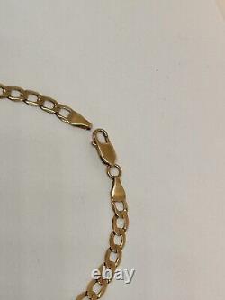 9ct Gold Curb Bracelet 3.6g