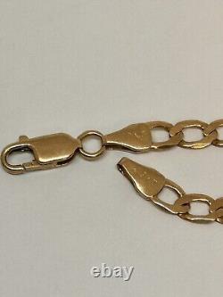 9ct Gold Curb Bracelet 3.6g