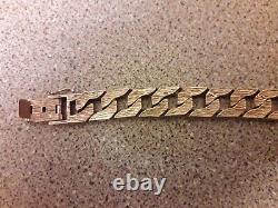 9ct Gold Curb Bracelet 51g