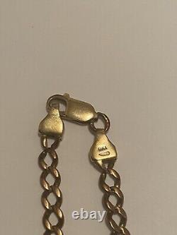 9ct Gold Curb Bracelet 8Grs 18cm