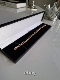 9ct Gold Curb Bracelet 8 Solid 16.3g Hallmarked 375
