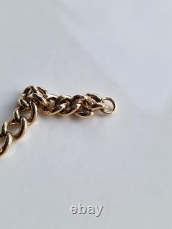 9ct Gold Curb Bracelet 8 Solid 16.3g Hallmarked 375