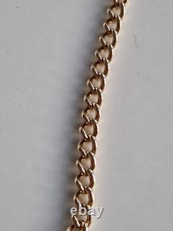 9ct Gold Curb Bracelet 8 Solid 16.3g Hallmarked 375