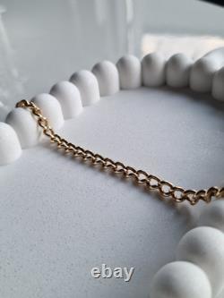 9ct Gold Curb Bracelet 8 Solid 16.3g Hallmarked 375
