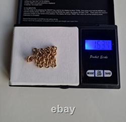 9ct Gold Curb Bracelet 8 Solid 16.3g Hallmarked 375