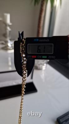 9ct Gold Curb Bracelet 8 Solid 16.3g Hallmarked 375