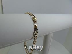 9ct Gold Curb Bracelet 8 inch B965