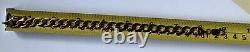 9ct Gold Curb Bracelet 9 inches 22 Grams Made In Italy