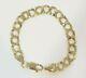 9ct Gold Curb Bracelet Child Solid New 5.9 Grams Plain & Barked