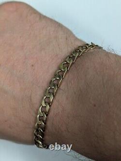 9ct Gold Curb Bracelet b048800194116 lkh