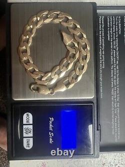 9ct Gold Curb Braclet 9