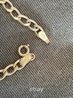 9ct Gold Curb Chain Bracelet 1.9g Metal Detector Detecting Finds Not Scrap