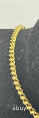 9ct Gold Curb Chain Bracelet 2g