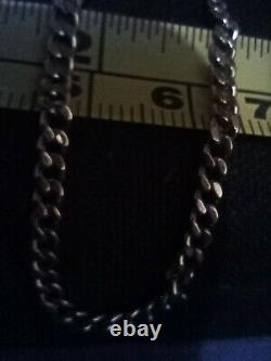 9ct Gold Curb Chain Solid Link Hallmarked 7.5'' 1.8 grams Bracelet 3mm width