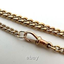 9ct Gold Curb Link Bracelet 9ct Yellow Gold Hallmarked Graduated Link 19cm 13g