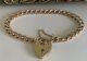 9ct Gold Curb Link Bracelet Charm 7 18cm Chain 10.6g 9k 375