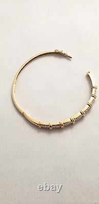 9ct Gold & Diamond Bangle 9.13grams