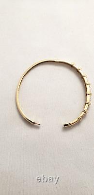 9ct Gold & Diamond Bangle 9.13grams