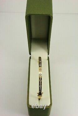 9ct Gold Diamond Bangle Bracelet. Great Condition. NICE1