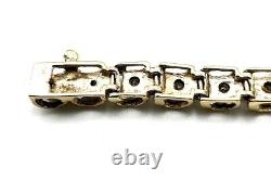 9ct Gold Diamond Bracelet 9ct Yellow Gold Ladies Real Diamond Bracelet Gift WOW