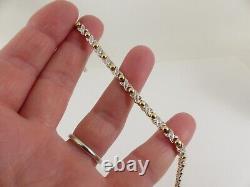 9ct Gold Diamond Bracelet Tennis 0.25ct Hallmarked 7.6grams 7.5'' with gift box